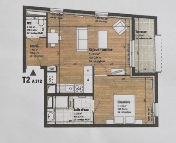 appartement 2 pièces en vente sur Achères (78260)